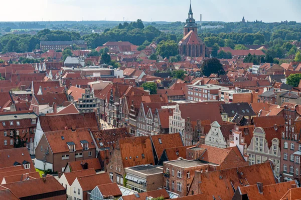 Pohled Staré Město Lueneburg Německu — Stock fotografie