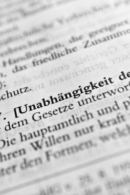 Bağımsızlık - Hukuk Kitabı 'ndan Metin 