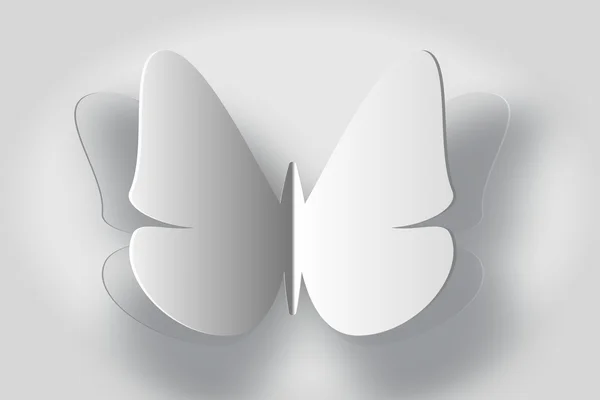 Papillon blanc — Image vectorielle