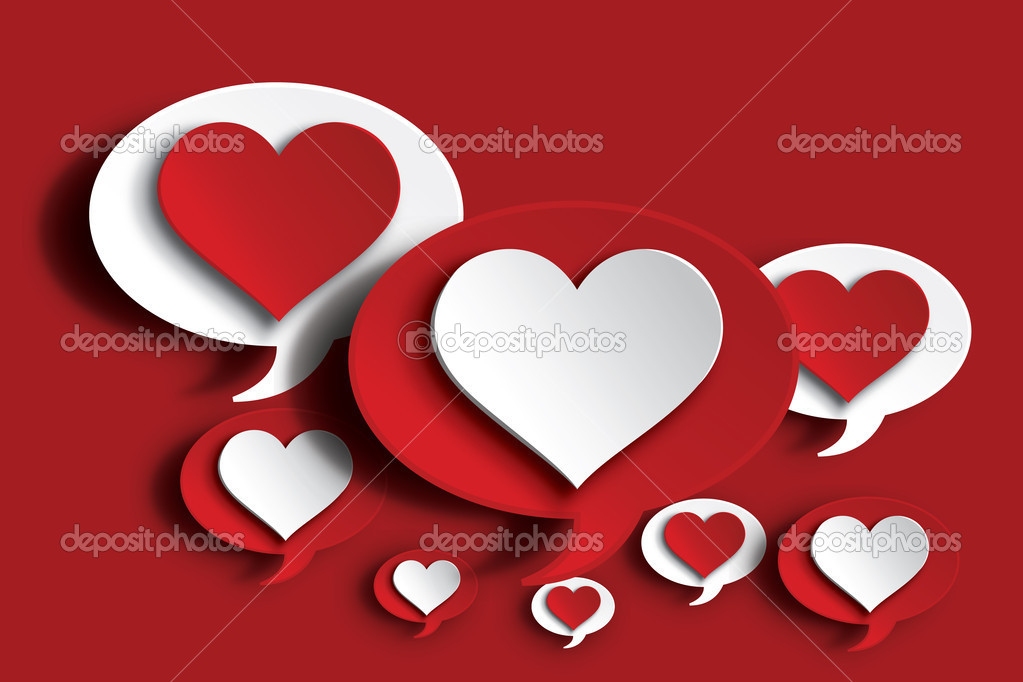 bubble hearts stock vector