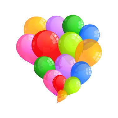 çok renkli baloons