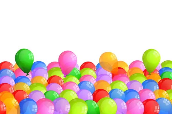 Multicolor Baloons — Stock Vector