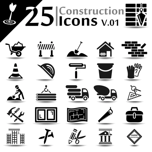 Iconos de construcción v.01 — Vector de stock