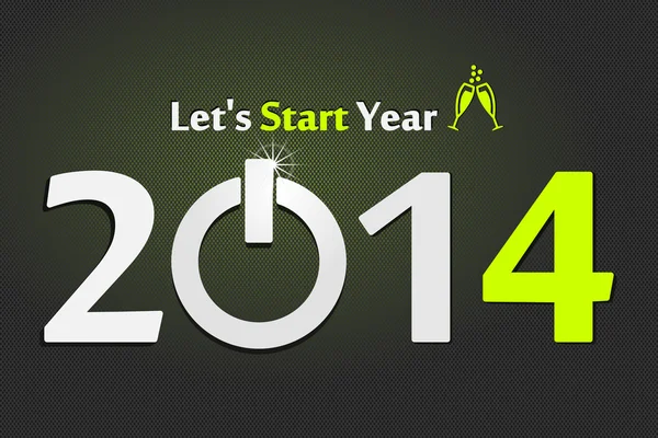 Grön start 2014 — Stock vektor