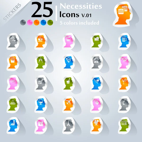 Human Icons v.02 — Stock Vector