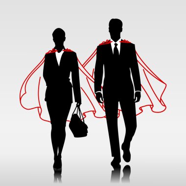 Business heroes clipart