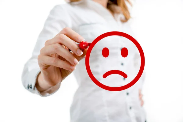 Sad smiley — Stock Photo, Image