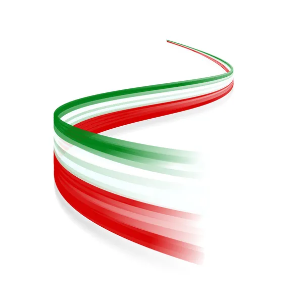 Italská vlajka — Stockový vektor