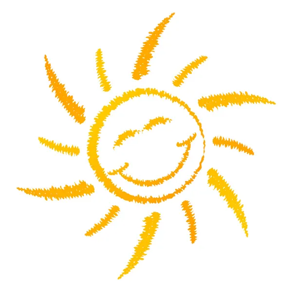 Smiling sun — Stock Vector