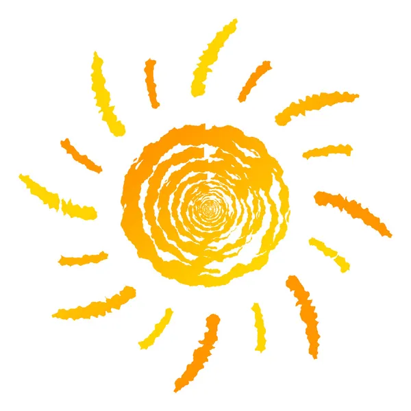 Summer sun logo — Stock Vector