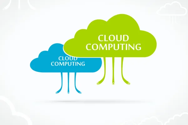 Cloud computing — Stock Vector