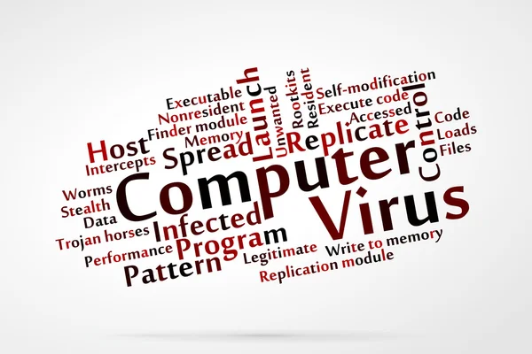 Computer virus — Stock Vector