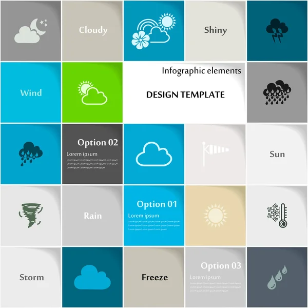 Meteo — Vettoriale Stock