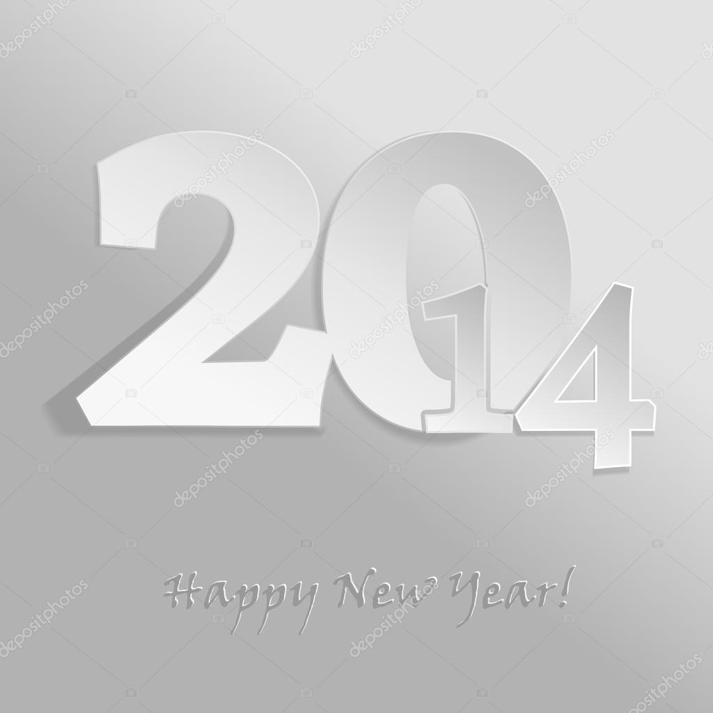 2014 abstract papercut vector background