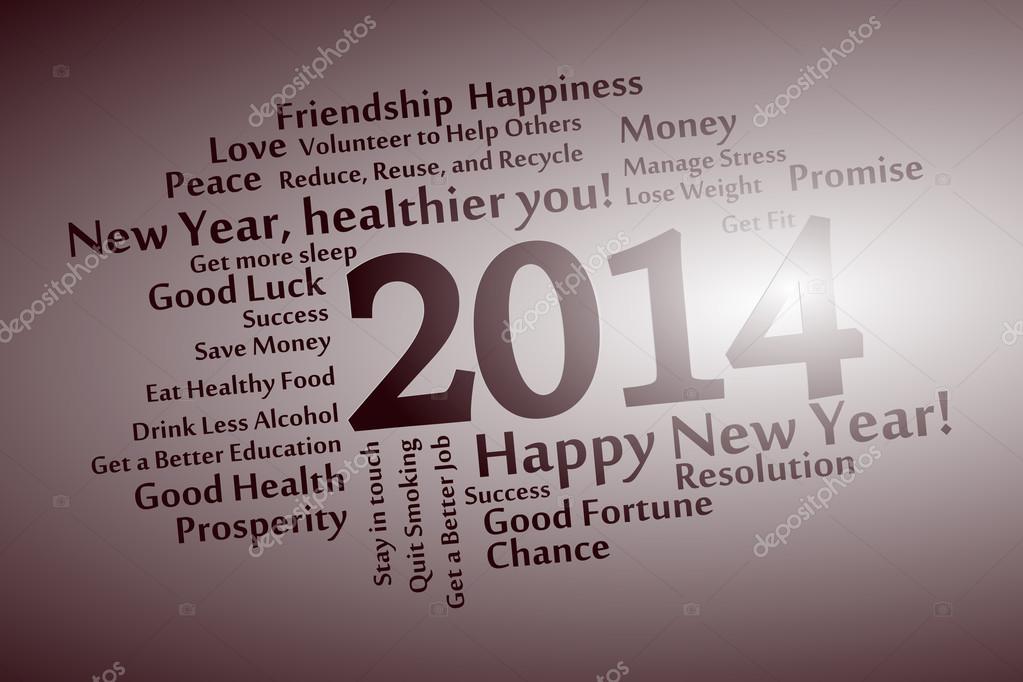 2014 abstract word cloud vector background