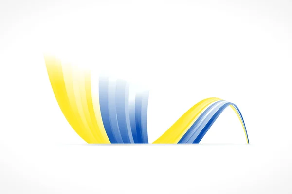 Ukrainische Flagge — Stockvektor