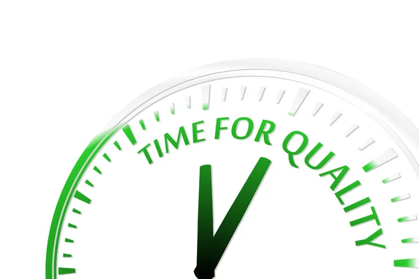 Time for quality — Stock Vector