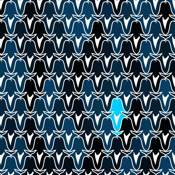 Silhouette bleue — Image vectorielle