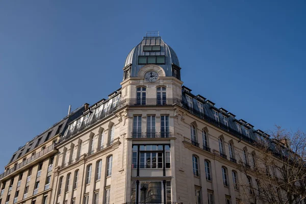 Exploração Arquitetura Paris Com Fachada Maravilhosa Dia Ensolarado — Fotografia de Stock