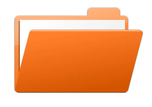 Folder orange — Stock Photo, Image