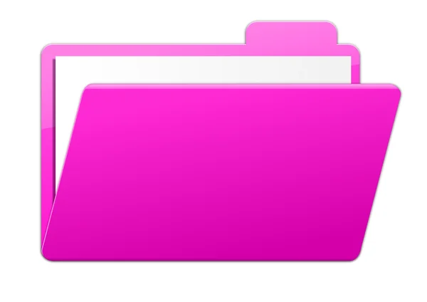粉红色的文件夹 — 图库照片