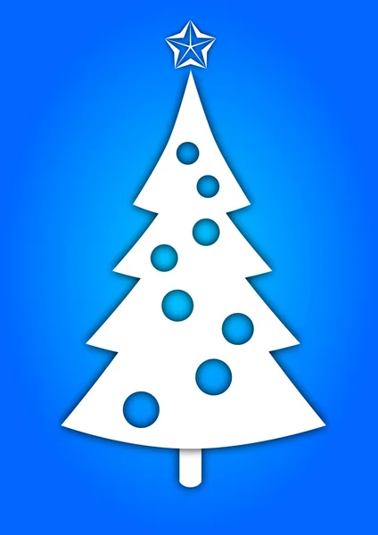 Christmas card blue — Stock Photo, Image