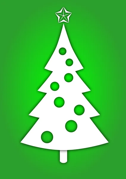 Christmas card green — Stock Photo, Image