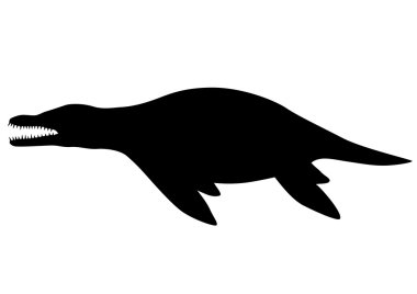 Liopleurodon silhouette clipart