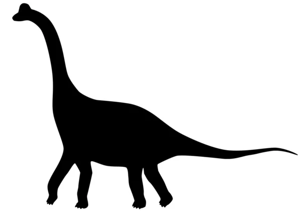 Brachiosaurus silueta — Stockový vektor