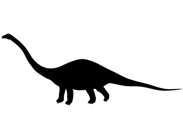 Diplodocus silhouet — Stockvector