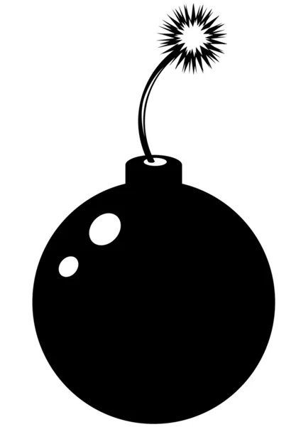 Bomba siyah — Stok Vektör