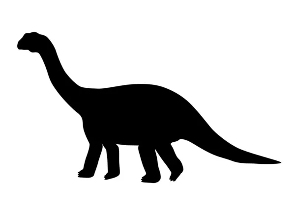 Camarasaurus siluet — Stok Vektör