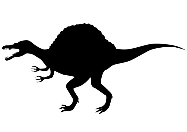Spinosaurus siluet — Stok Vektör