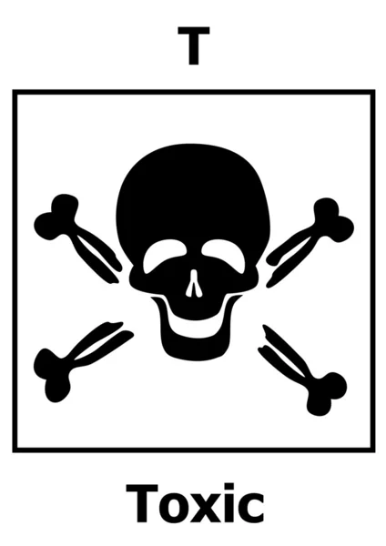 Hazard symbol toxic — Stock Photo, Image