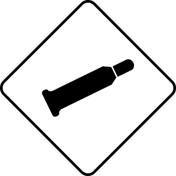 Warning symbol cylinder — Stock Photo, Image