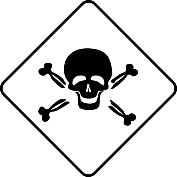 Símbolo de advertencia tóxico — Foto de Stock