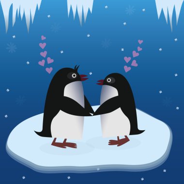 Penguenler aşık