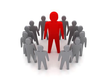 takım lideri. patron şirketi. VIP. Konsept illüstrasyon.