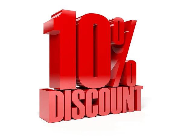 10 percent discount. Concept 3D illustration. — Stock Photo, Image