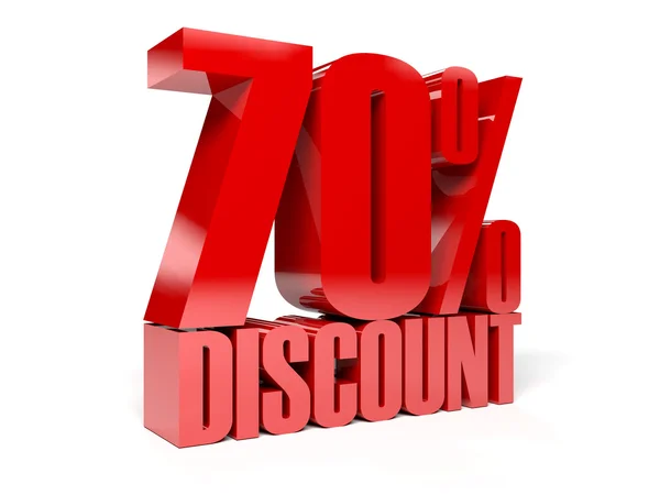 70 percent discount. Concept 3D illustration. — Stock Photo, Image