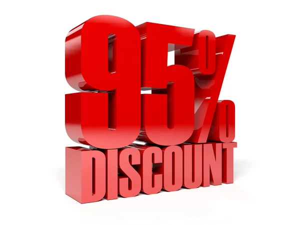 95 percent discount. Concept 3D illustration. — Stock Photo, Image