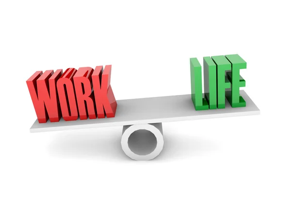 Work and Life balance. Concept 3D illustration. — Stock Photo, Image