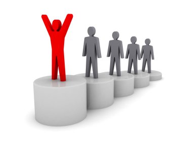 başarı için adımlar. Başarı merdivenlerini. Konsept illüstrasyon.