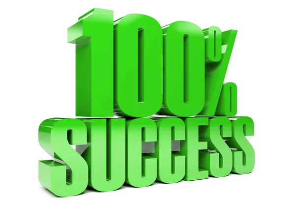 3D text 100 percent success. Concept illustration. — Stock Photo, Image