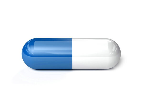 Медицинская таблетка. Концепция 3D иллюстрации
.