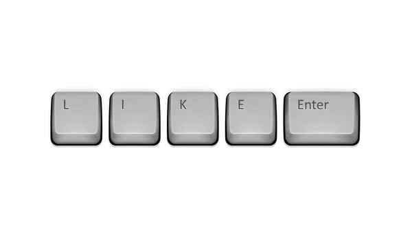 在键盘上像字，输入密钥。向量的概念图 — 图库矢量图片
