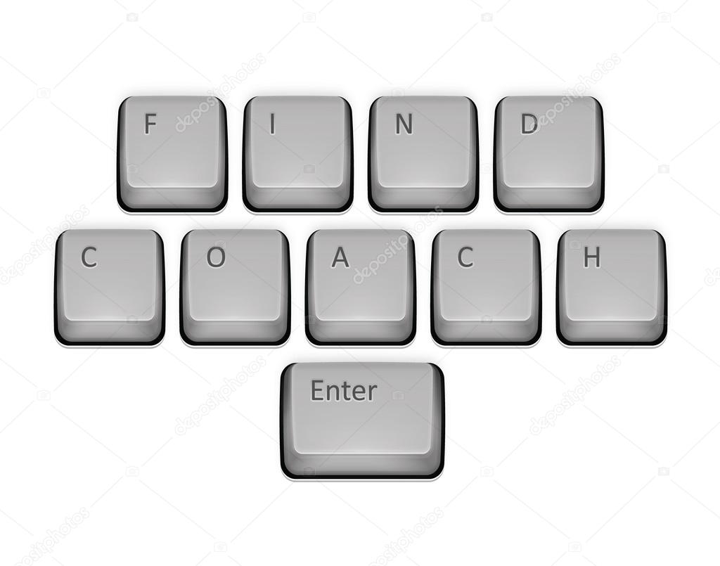 Phrase Find Coach on keyboard and enter key.