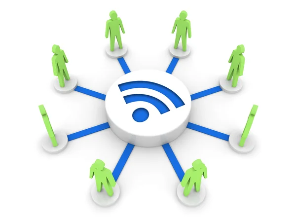 Wireless Internet. Online conference. — Stock Photo, Image