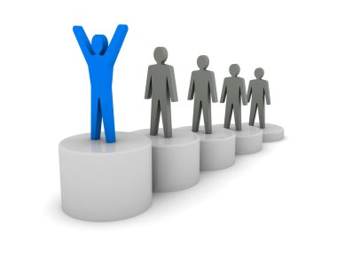 başarı için adımlar. başarı merdiveni.