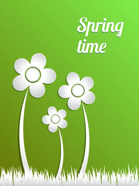 Spring time. Vector concept illustration. — Stock Vector
